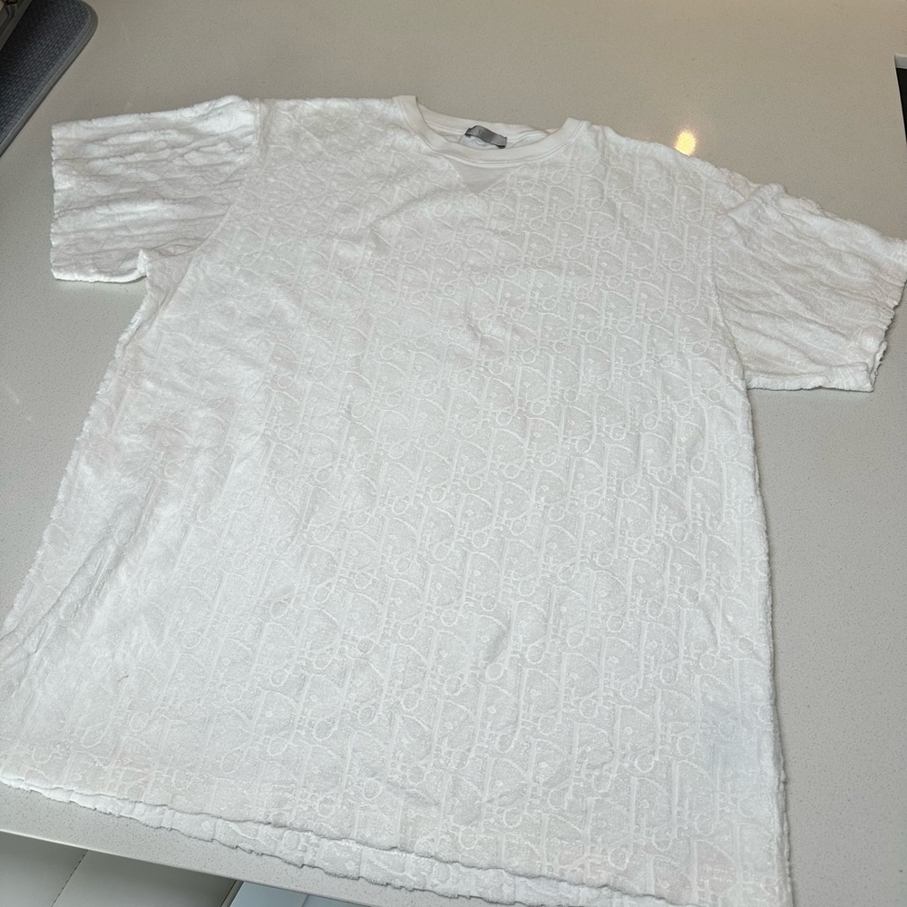 DIOR LOGO ALLOVER RELAXED-FIT T-SHIRT